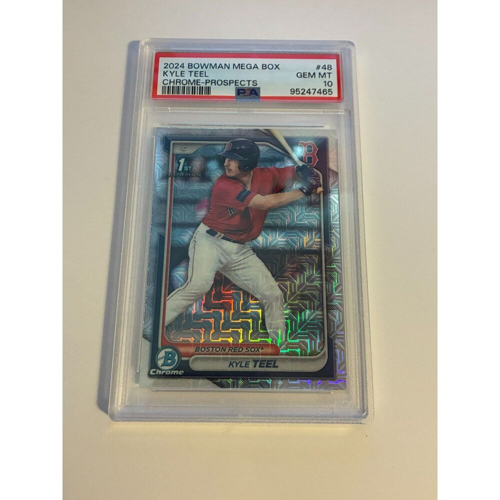 2024 Bowman Mega Box Kyle Teel #48 Chrome Prospects Mojo PSA 10 Red Sox